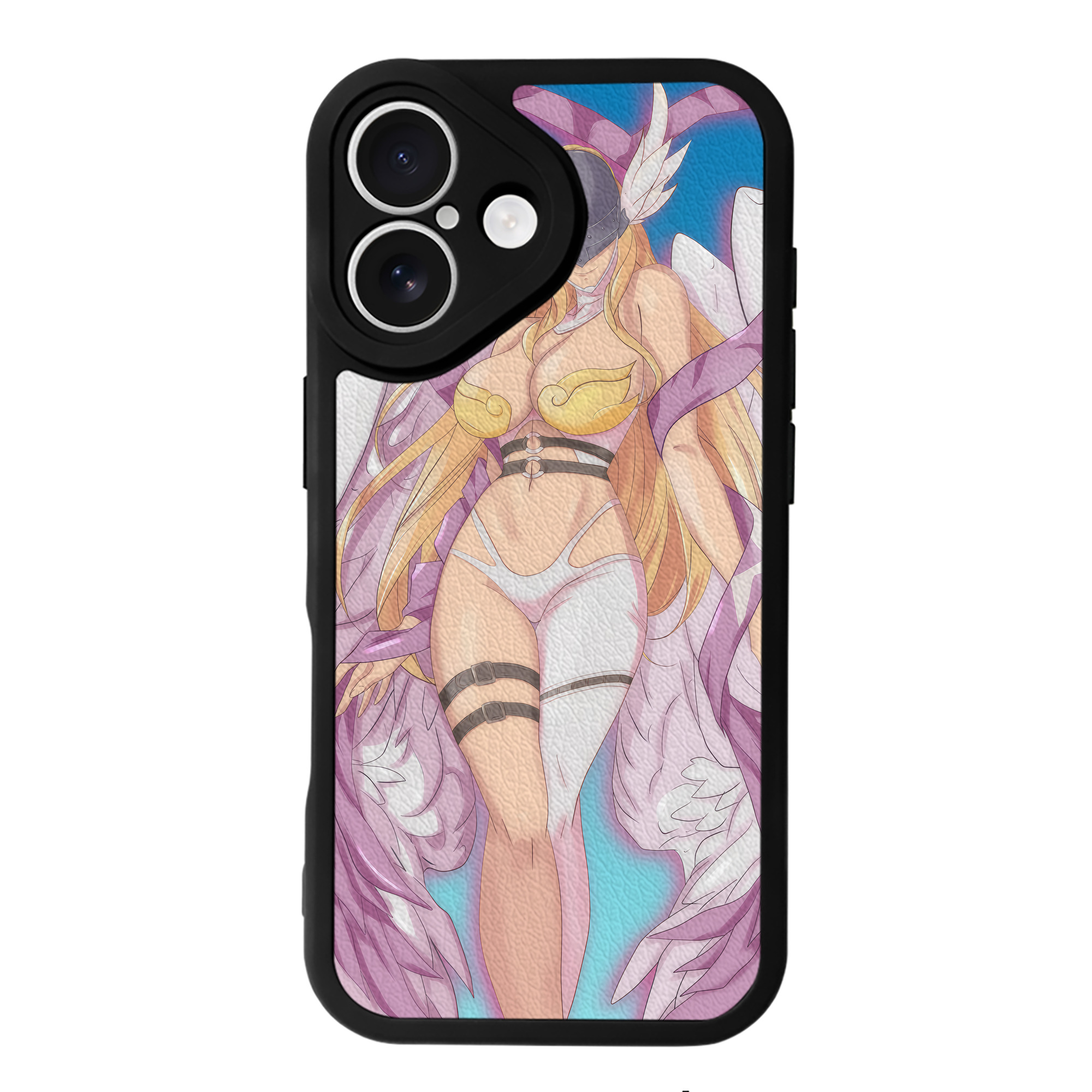 （画像用） Digimon デジタルモンスター/デジモン 【iPhone 16シリーズ対応】シリコンスマホケース（レザー調） 材質：シリコン